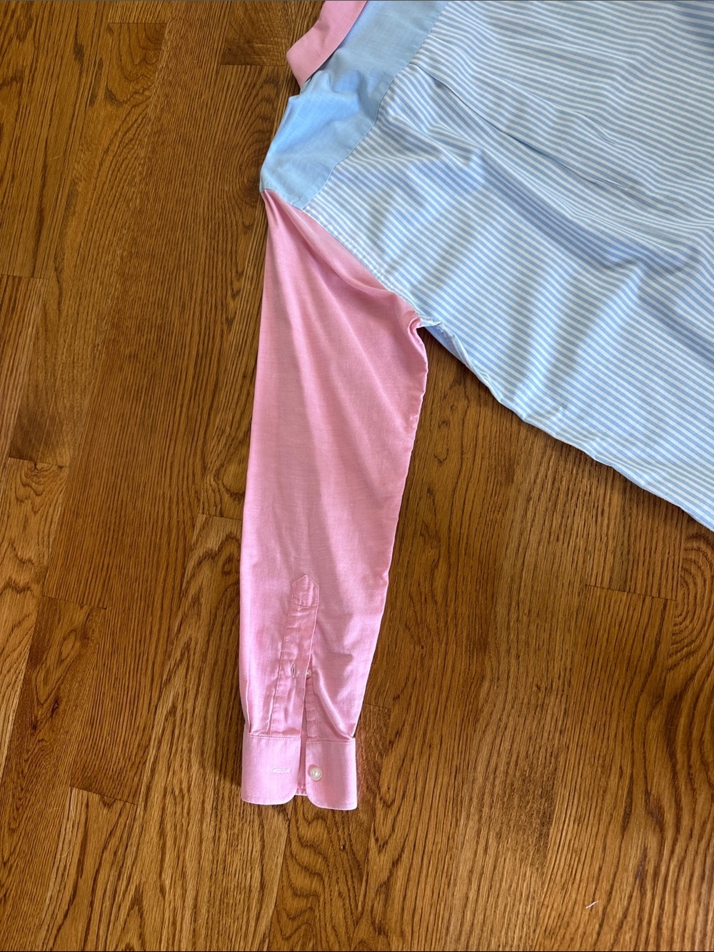 Vineyard Vines Slim Fit Whale Shirt Blue Pink Colorblock Button Down M - Picture 7 of 9